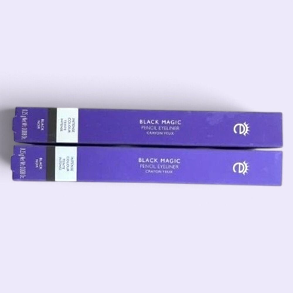 2PC Eyeko Black Magic Pencil Eyeliner Black Noir Waterproof Gel Built In Smudger